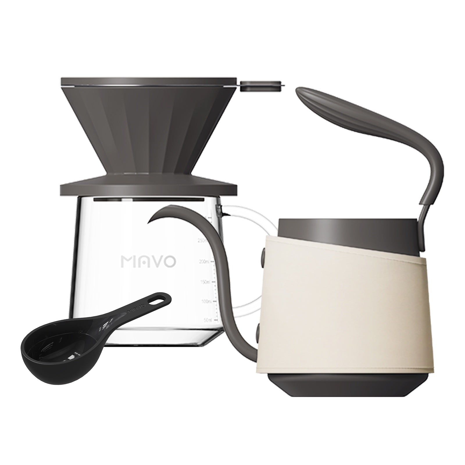 MAVO COFFEE OFFICIAL LITTLE WHALE POUR OVER SET GREY SETS