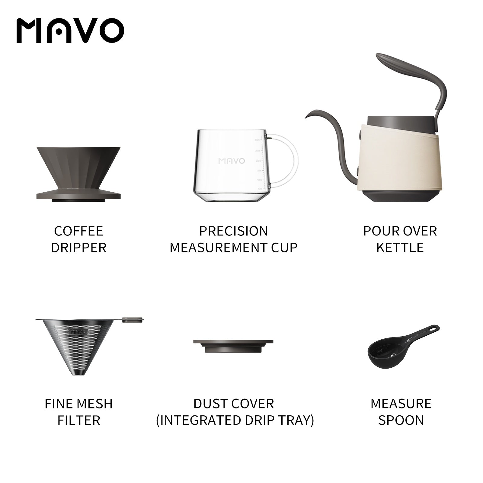 MAVO COFFEE OFFICIAL LITTLE WHALE POUR OVER SET SETS