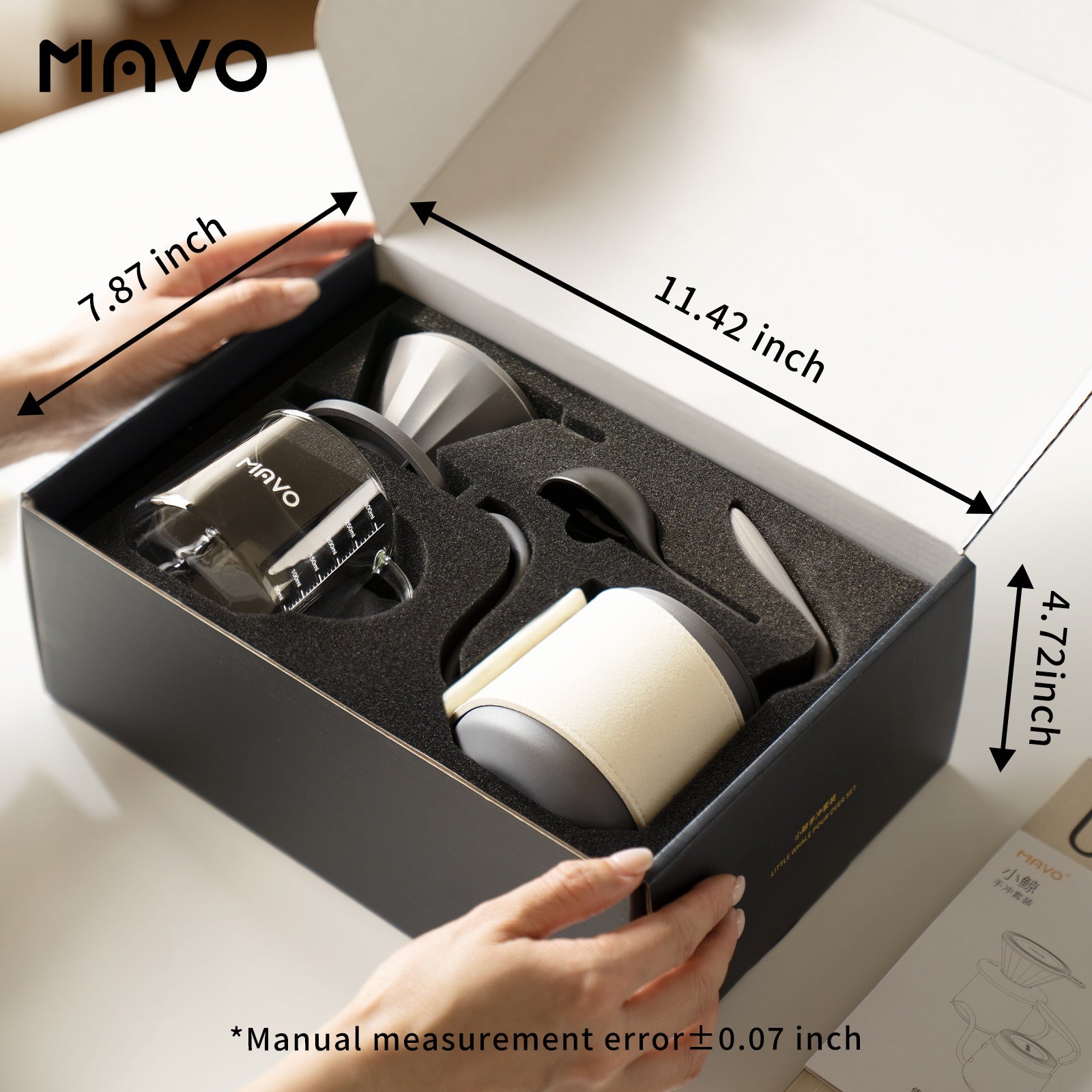 MAVO COFFEE OFFICIAL LITTLE WHALE POUR OVER SET SETS