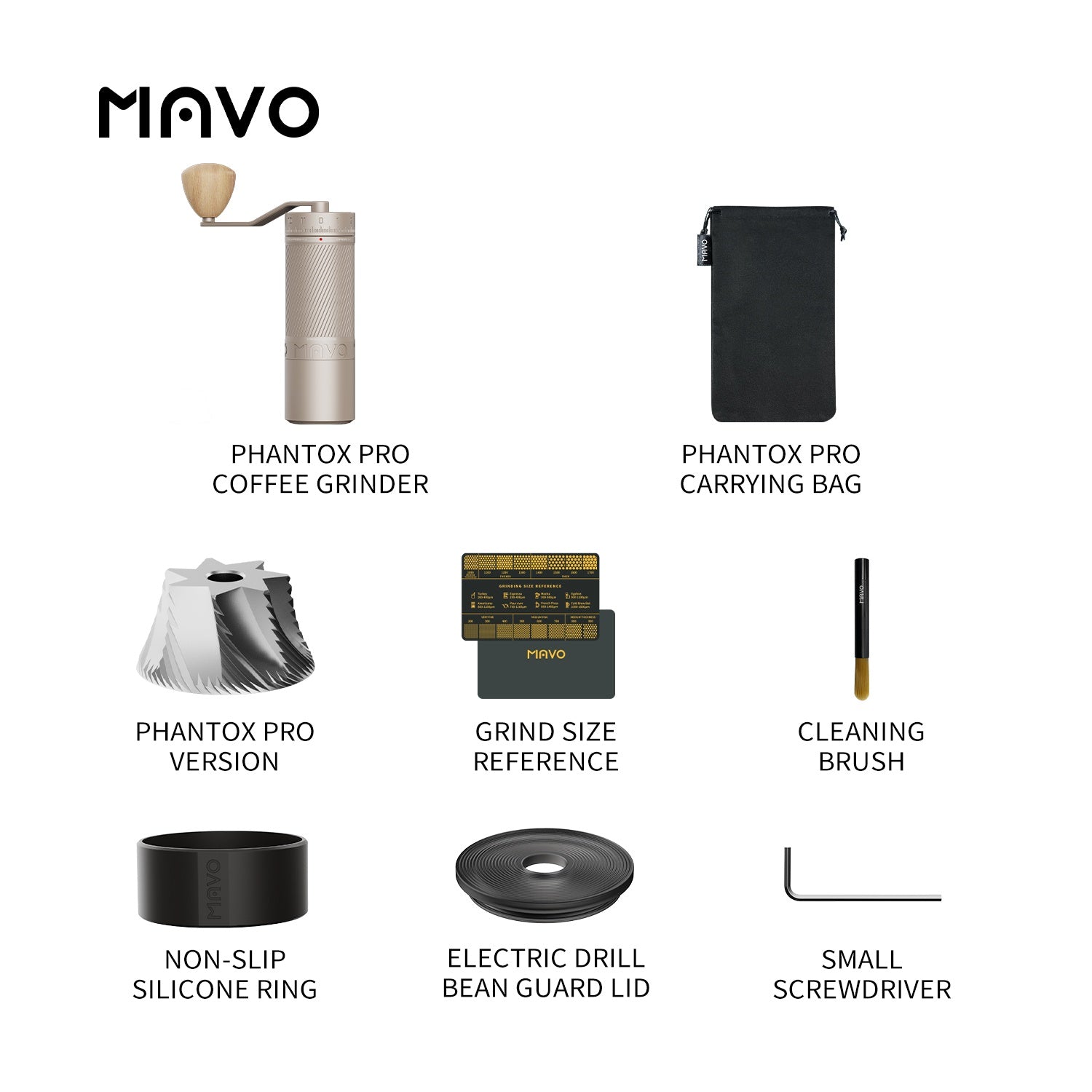 MAVO COFFEE OFFICIAL PHANTOX PRO COFFEE GRINDER MANUAL COFFEE GRINDER