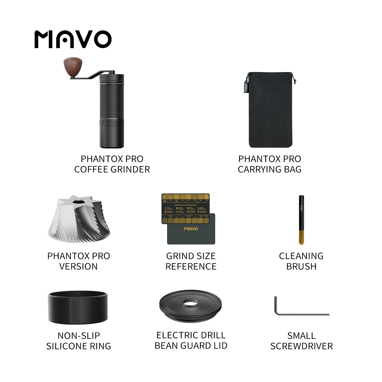 MAVO COFFEE OFFICIAL PHANTOX PRO COFFEE GRINDER MANUAL COFFEE GRINDER