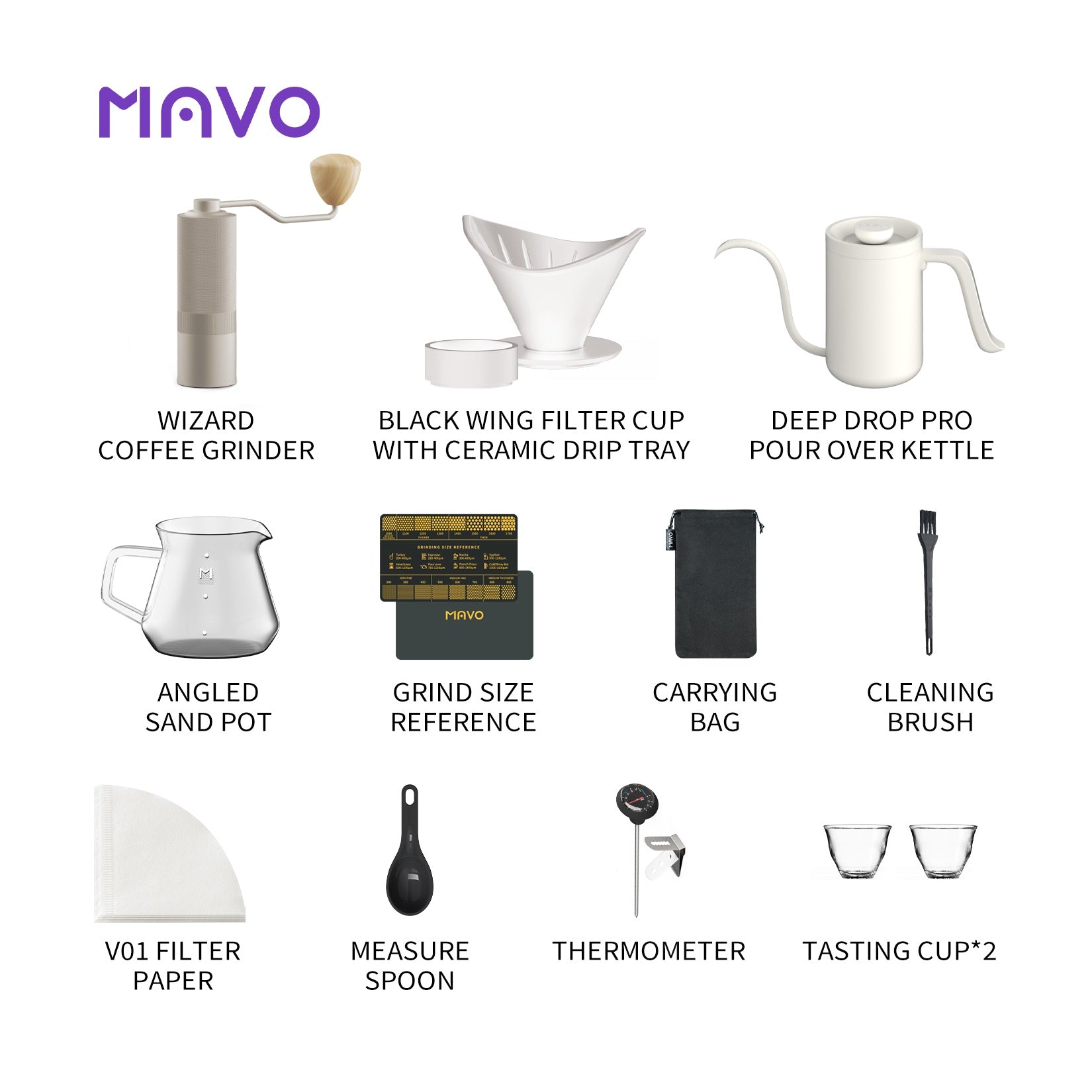 MAVO COFFEE OFFICIAL POUR OVER COFFEE SET SETS