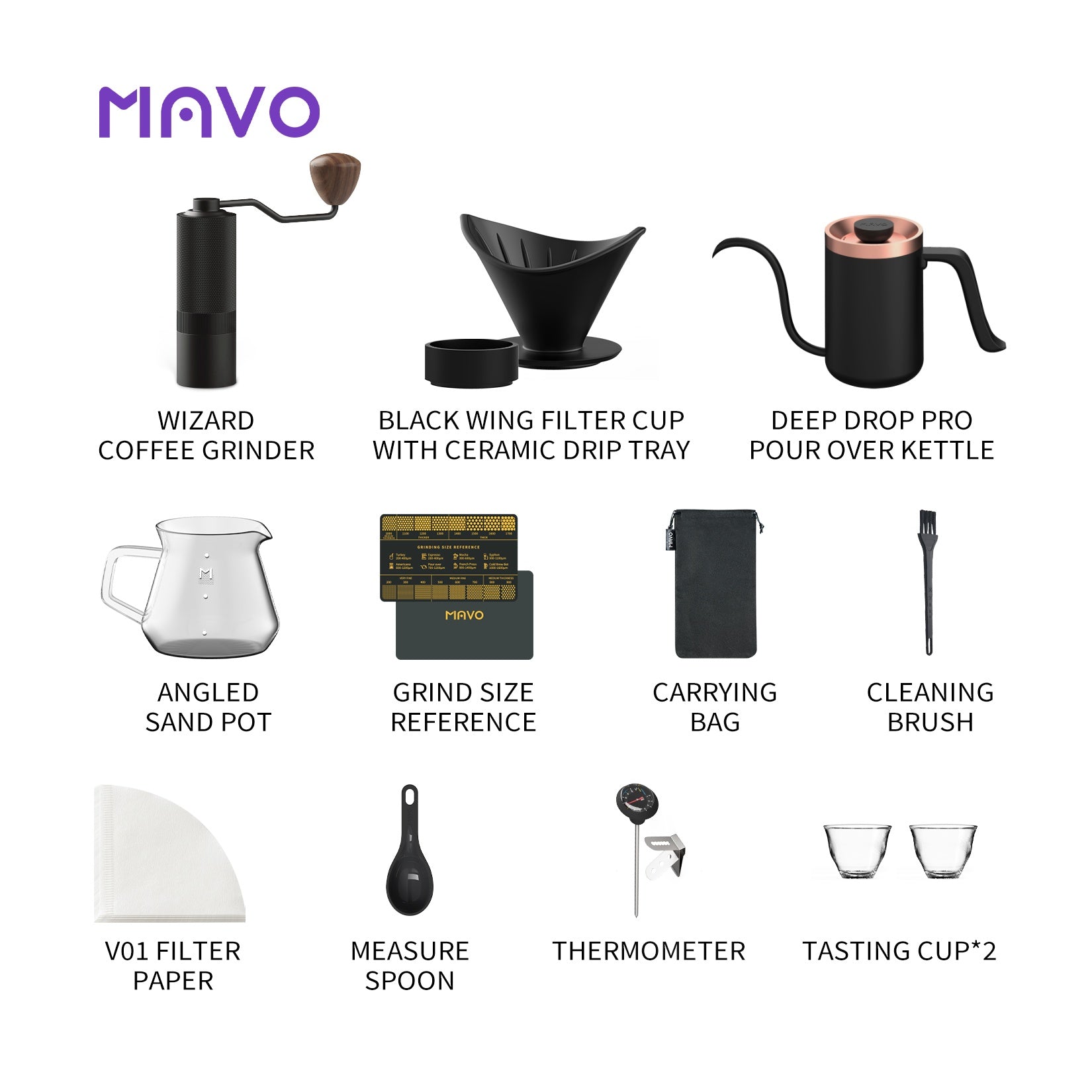 MAVO COFFEE OFFICIAL POUR OVER COFFEE SET SETS