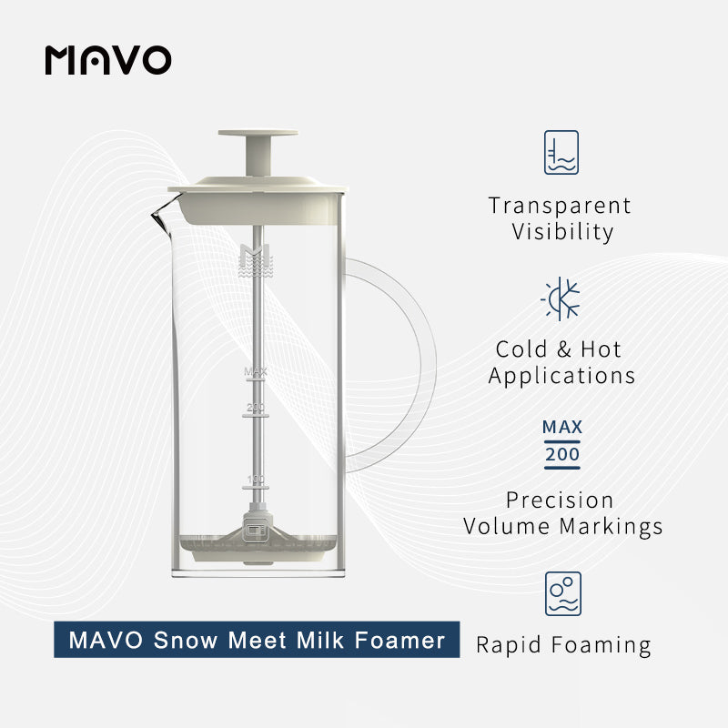MAVO COFFEE OFFICIAL SNOW MEET MILK FOAMER MILK FROTHING TOOLS