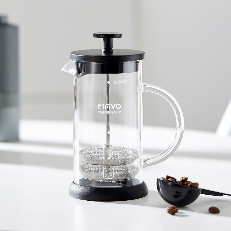 MAVO COFFEE OFFICIAL DUAL FILTERF RENCH PRESS COFFEE BREWING TOOLS