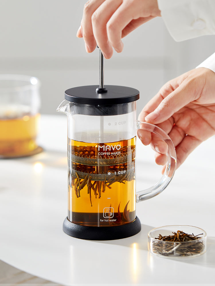 MAVO COFFEE OFFICIAL DUAL FILTERF RENCH PRESS COFFEE BREWING TOOLS